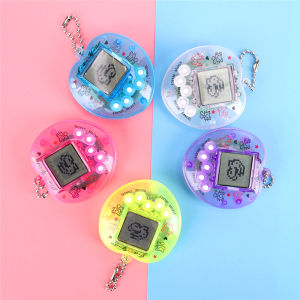 [Random Color]168 Pets in 1 Transparent Peach Design Virtual Cyber Funny Pet Gift Play Toy Tamagotchi Toy
