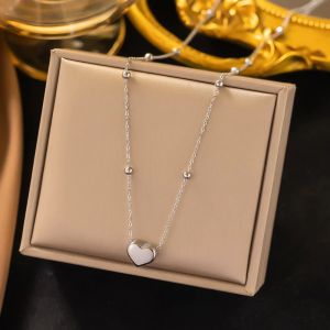Kalung Love Gold Rantai Jedar Titanium Wanita Kalung Wanita Motif Love Rantai Jedar