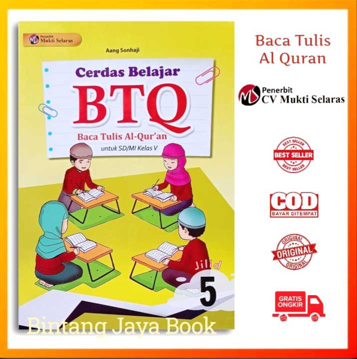 Buku Btq Kelas 5 Sd Cerdas Btq Baca Tulis Al Quran Untuk Sd Mi