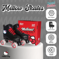 Squad Skates x Sanrio Hello Kitty Mellow Roller Skates for Kids Teens Adults LED Light Wheels (F-675S) EU34 to EU43-Black. 