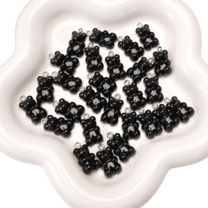 5/10pcs 11x21mm Acrylic Bear Beads 2mm Hole Colorful Beads Charms for Necklace Bracelet Earring DIY Jewelry Making Accessories