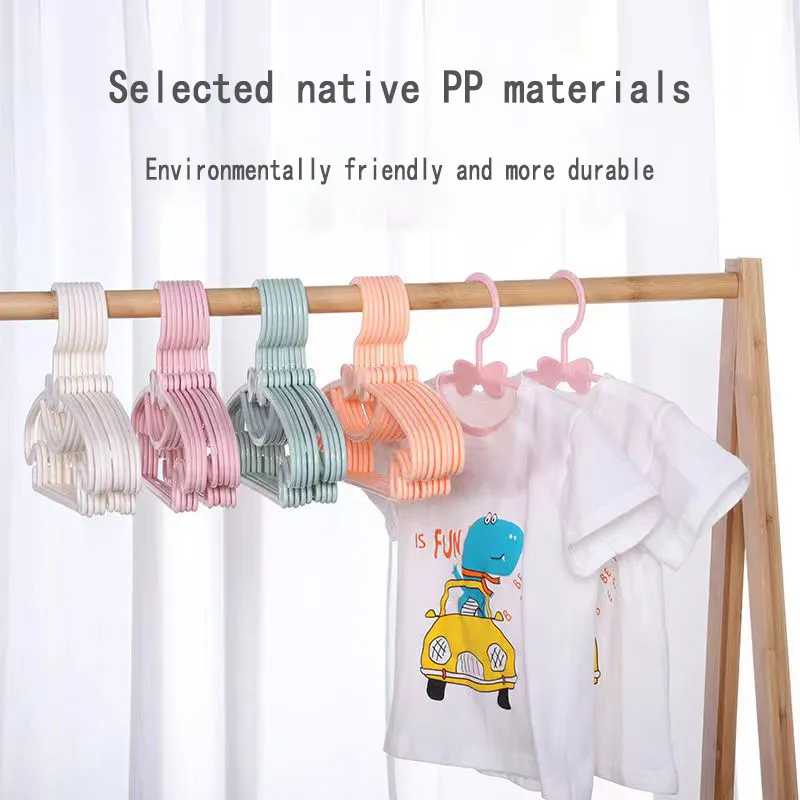 （COD）children's clothes hangers small multifunctional baby babies newborn  babies cute butterflies for home drying no marks