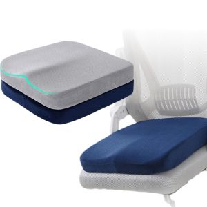 CREATIVE PAVILION Bọt nhớt Đệm ghế Siêu mềm Phục hồi Đệm ghế văn phòng  Chống trượt Đệm eo cho việc ngồi lâu