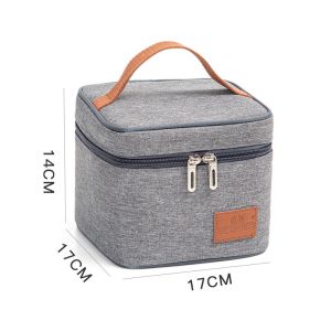 Lunch Bag Thermal Bag Multifunctional Large Capacity Bag Waterproof Oxford Portable Zipper Warm Picnic Food Lunch Bag