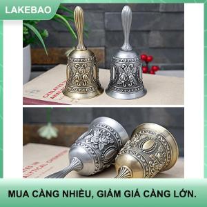 【LAKEBAO】 Chuông tay kim loại Retro chuông báo thức trang trí bruiloft thủ công cầm tay