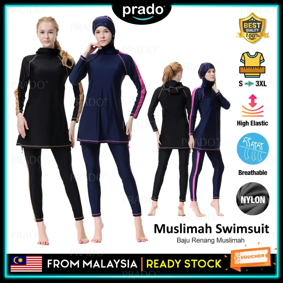 PRADO Malaysia Women Full Cover Sleeve Nylon Muslim Muslimah Quick