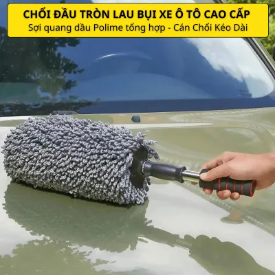 Chổi đầu tròn lau rửa xe ô tô chuyên dụng Chổi rửa xe ô tô Chổi lau xe ô tô đa năng rửa xe hơi xe máy