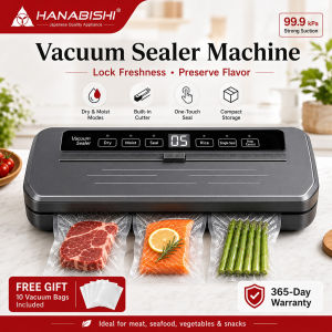 【Buy 1 Take 10】Vacuum Sealer Machine Packing Machine Vacuum Sealer Digital Display Dry & Wet Sealin