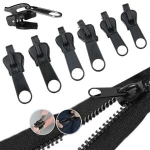 6Pcs Zipper Repair Kit Universal Instant Fix Replacement Zip Slider Teeth Rescue New Design Zippers