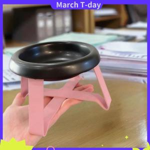 March ชามอาหารสัตว์เลี้ยงปกป้องกระดูกสันหลังของสัตว์เลี้ยงชามใส่อาหารสัตว์เลี้ยงปกป้องคอสูงพร้อมขาตั้งอุปกรณ์สำหรับแมว