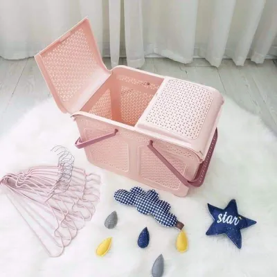 Giỏ Đựng Đồ Sơ Sinh Làn Nắp Mây Cho Mẹ Và Bé Gọn Gàng