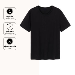 Áo Thun Nam Cổ Tròn Áo Thun Trơn Nam Nữ [Trắng]