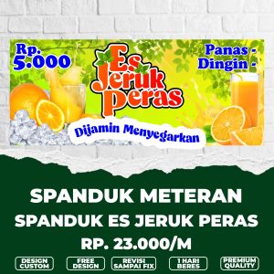 Spanduk Banner es jeruk peras