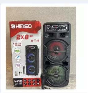 HTM-8289 portable party wireless Bluetooth speaker 8. inches Portable Karaoke KRAOKE SPEAKER W/ BASSREBLE FM