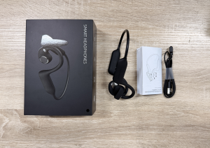 VOULAO E12 Smart AI Camera Headphones Bone Conduction Wireless Bluetooth 6.0 Earbuds 1080P HD Video Recording 8MP 6-Axis Anti-Shake Open Ear Sports Headset IP54
