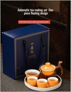 Tea Tray Tea Brewing Combo Tea Set Wooden Handle Avoidance not Hot Beautiful Compact and Exquisite