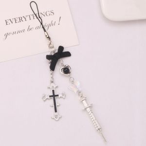 SH Y2K Key Chain Y2K Phone Pendant Phone Charms Sweet Girl Phone Lanyard Phone Accessories Handmade Phone Chain Car Key Chains
