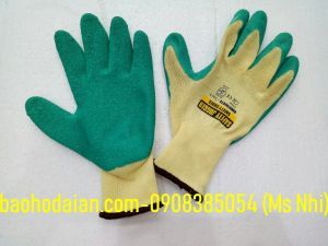 Găng tay phủ nhựa lòng bàn tay chống trượt khi lao động Jogger