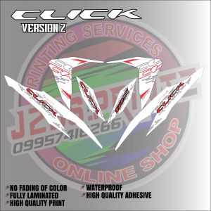DECALS STICKER for Click V2 Aerox 2024 Inspired – Transparent High Quality Vinyl
