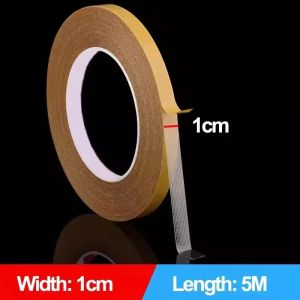 5M Double Sided Tape High Viscosity Grid Fiber Transparent Double Sided Tape Sticky Adhesive Fiber Mesh Tape