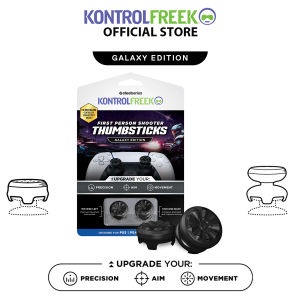 KontrolFreek Performance Thumbstick Galaxy Edition Mid-rise and High-rise Concave ThumbGrip For PS4/PS5 Controller Black