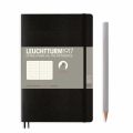 Leuchtturm1917 Softcover Notebooks Black สมุดโน๊ต Leuchtturm1917 ปกอ่อน สีดำ. 