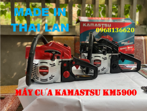 Máy cưa xích xăng nhập Thái. Kamastsu KM5900. lam 55cm xích to 34 mắt tặng bugi bảo hành chính hãng