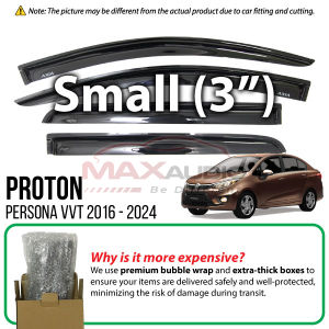 Door Visor PROTON PERSONA MC2 VVT 2016 - 2024 Premium AIR PRESS Smoke Black Stylish Window Visor Aksesori Tingkap Kereta