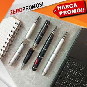 Souvenir Flashdisk Pulpen FDPEN07 USB Promosi Cetak Logo