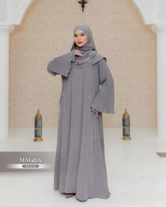 MAGDA ABAYA/abaya turki terbaru 2025 kekinian/abaya lebaran 2025 viral tiktok remaja dewasa/abaya motif terbaru 2025/baju gamis kondangan coklat mahogani burgundi/mewah elegan/gamis kondangan terbaru 2025