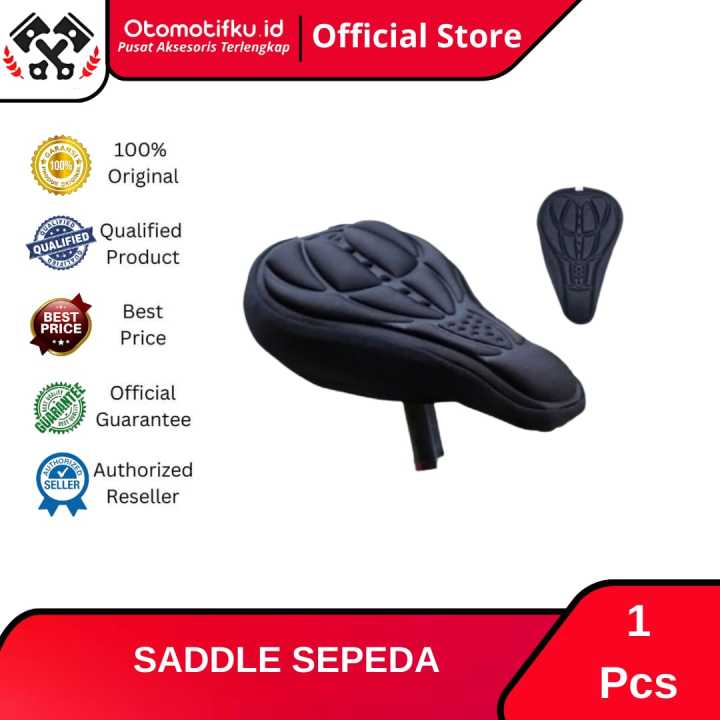 Saddle Sepeda Mtb Lipat Seli Gel Cushion Soft Pad Bicycle Seat