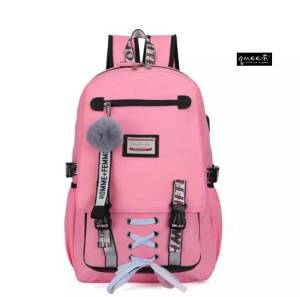 CITY STYLE - New Fashion Korea Tas Ransel Anak Perempuan HARAJUKU Gadis Remaja Sekolah Gendong Terbaru Pita Lucu Cantik Sekolah TK SD SMP Tas Ransel Sekolah Anak Perempuan Gadis Remaja Wanita Kecil Terbaru Korea Paud TK SD SMP SMA kelas 2 3 4 5 6 KARAKTER