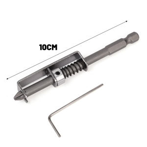 WH 1/2Pcs Spring-loaded Screw Holder - Bit Retaining Adapter - for Garage Repair - Screwdriver Bit Retainer - Quick Release - Home Hardware Tool - Anti-shift Drilling Nails Positioner
