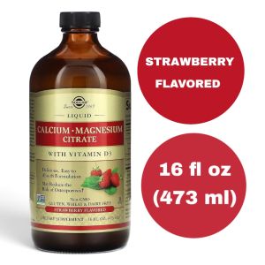 Solgar Liquid Calcium Magnesium Citrate Vitamin D3 16 fl oz 473ml