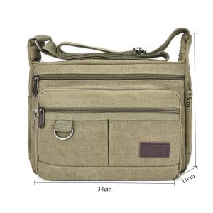 กระเป๋าผ้าใบแฟชั่นใหญ่4สี กระเป๋าสะพายข้างผู้ชายผ้าใบจุของได้เยอะ ใ #กระเป๋าสะพาย #กระเป๋าพาดไหล่