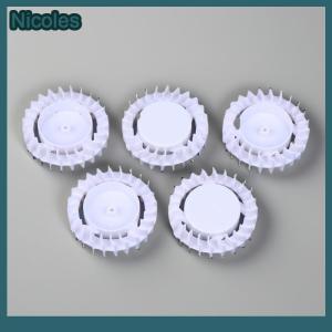 [Nicoles] 5 PCS Fan Impellers Turbofan Centrifugal Impeller Motor Fan Blade For Hanging Neck Fan Hair Dryer Refrigerator Motor