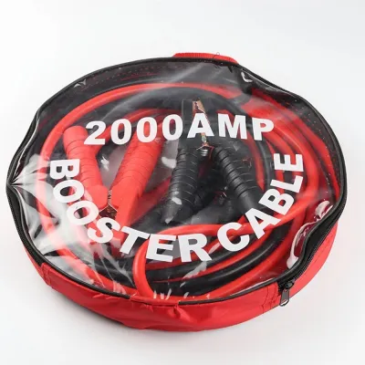 สายจั๊มพ์แบตเตอรี่สายพ่วงแบตรถยนต์ยาว 4เมตร 2000AMP สำหรับรถกระบะรถเก๋งรถบรรทุก สายใหญ่ขนาด 25 Sq.mm ทองแดงแท้