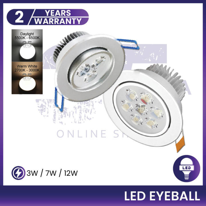 Mesaled Rd Led Eye Ball LED Eyeball 3W 7W 12W Recessed Ceiling Downlight LED Spot Eye Ball Bulb ...