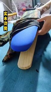 LZD  Thickened Solid Wood Ironing Board Ironing Board Sponge Ironing Table Clothes round Ironing Stool Ironing  Small Sized Desktop Home