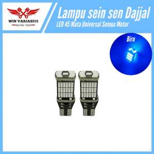 Lampu Sen Dajjal Sein Dajjal motor 45 Mata LED Senja T10 Super terang sepasang Universal Semua Motor