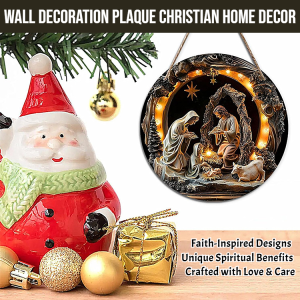【Gospel Arrives】Wall Decoration Plaque Christian Home Decor Wall Art Plaque Inspirational Wall Design