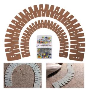2 Piece Flexible Silicone Hemming Set For Seamlessly Sewing Projects Heat Resistant Ruler With Antislip Measurement Hole