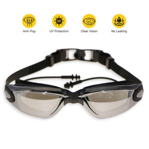 Adult Swimming goggles original Electroplating Anti-UV Anti-Fog Goggles Swim goggles free Accessories-RABIGALA G7004