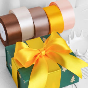 4cm (25 yards/roll) Satin Ribbon Roll Solid Satin Ribbon Craft Fabric Ribbon Multiple Colors Satin Ribbon Rollfor Gift Wrapping Floral Bouquets Wedding Party Decoration