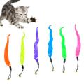 huanhuang® Pet Cat Kitten Retractable Teaser Wand Bell Worm Replacement Head Scratch Toy. 