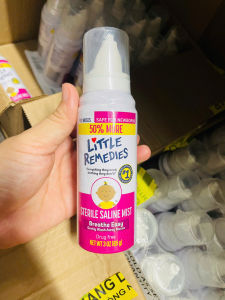 (có bill nhập) Xịt mũi Little Remedies Saline 85gram.