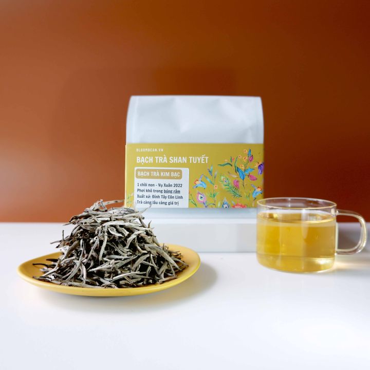 Bạch Trà Kim Bạc (Phơi bóng râm) - Trà Shan Tuyết cổ thụ - Trà trắng ...