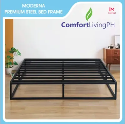 Comfort Living Premium Bed Frame Signature Moderna Steel Bed Frame 8 Inches Height
