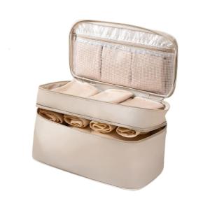 Compact Multi Layer Underwear Storage Bag With Water Resistant Design Privacy Protection Organizer For Travel Essential