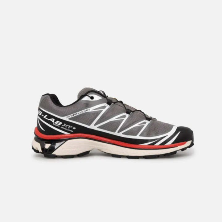 SALOMON XT-6 472932 Pewter Black / Aurora Red Unisex (LF) | Lazada